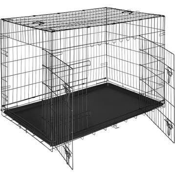 Hondenkooi-roosterbox Luna, opvouwbaar, met 2 deuren, Verzenden, Nieuw