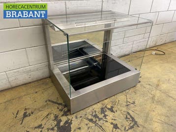 RVS Ubert Warmhoudvitrine Bj. 2020 80 cm 230V Horeca, Ophalen of Verzenden, Gebruikt