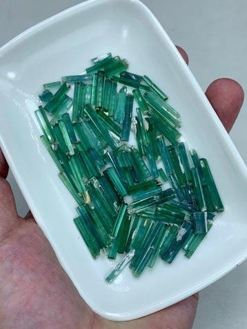 Natuurlijke groene tourmalijn Crystal Lot- 36 g