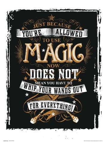 Kunstdruk Harry Potter - Magic 30x40cm, Verzenden, Nieuw