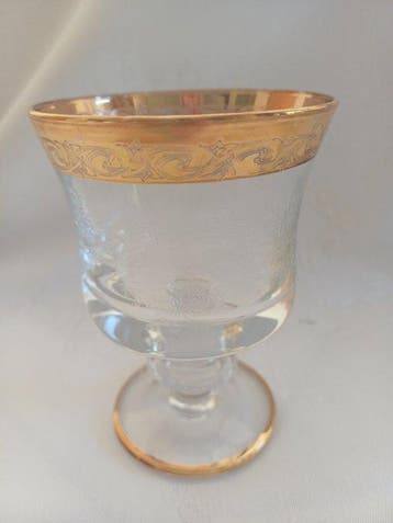 Wijnglas (6) - 24 kt goud - Medici Gold 24 kt