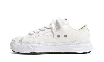 Maison Mihara Yasuhiro Hank OG Sole Canvas Low White, Nieuw