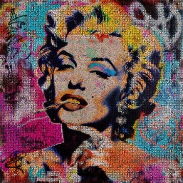 David Law (1967) - Marilyn Monroe II - Format XL - 60x60, Antiek en Kunst