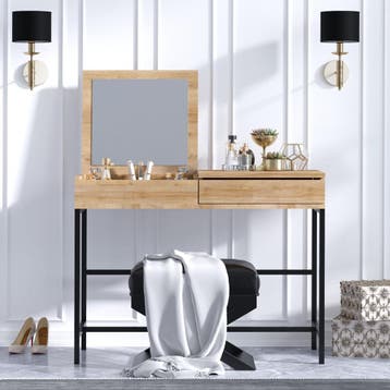 Asir 793ELG4101 Make-uptafel Eik van €173 voor €139 NIEUW, Ophalen of Verzenden, Nieuw