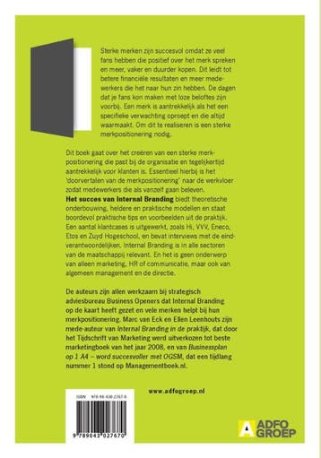 Het succes van Internal Branding 9789043027670 Linda Ruten, Boeken, Verzenden, Zo goed als nieuw, Linda Ruten