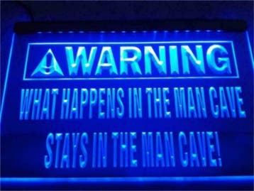 Mancave neon bord lamp LED verlichting reclame lichtbak XL *, Verzamelen, Merken en Reclamevoorwerpen, Verzenden, Nieuw