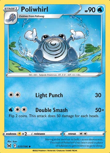 Poliwhirl 031/196 Lost Origin, Ophalen of Verzenden, Nieuw, Losse kaart, Foil