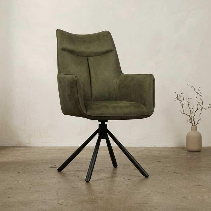 Stoel Mia | Groen, Huis en Inrichting, Stoelen, Nieuw, Ophalen of Verzenden