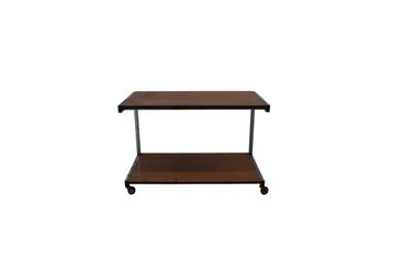 Vintage mid-century tv-meubel – houten bladen met verchroomd, Ophalen of Verzenden, Nieuw