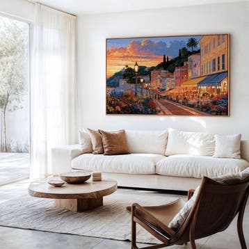 Iconica - Sunset Terrace in Villefranche - unique 1/1 XXL
