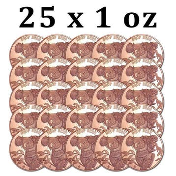 Verenigde Staten. 25 x 1 oz Cryptid Creatures Drop Bear 999
