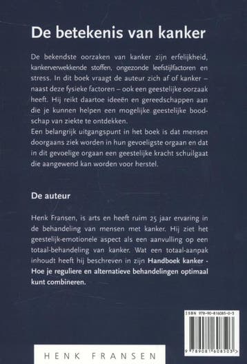De betekenis van kanker 9789081608503 Henk Fransen, Boeken, Verzenden, Gelezen, Henk Fransen