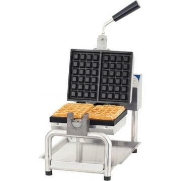 Wafelijzer | RVS | Draaibaar | 1.8kW | Bakplaat 6x4 |, Verzenden, Nieuw in verpakking