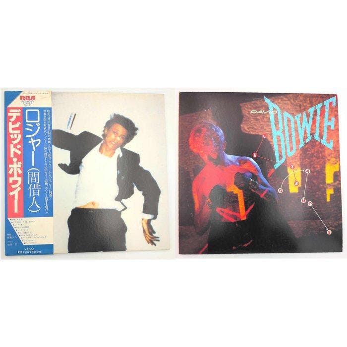 David Bowie - David Bowie x2 LP album set : Lodger / Lets, Cd's en Dvd's, Vinyl Singles