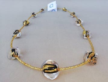 24 karaat - Geel goud, Murano - Halsketting