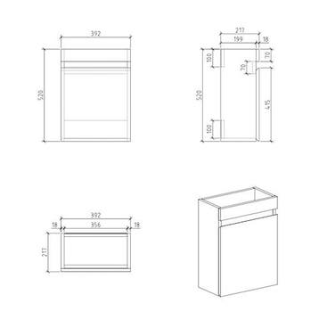SALE - Seki 40 - Licht eiken - Toiletmeubel -, Ophalen of Verzenden, Nieuw