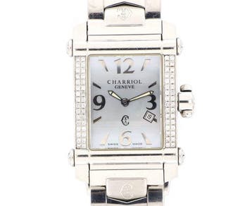 Charriol - Columbus Blue Shell pearl Dial boys - Zonder, Nieuw
