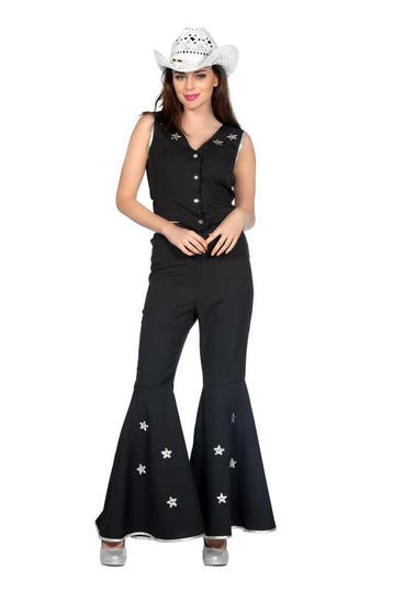 Festival Western Outfit Dames Zwart, Ophalen of Verzenden, Nieuw