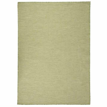 vidaXL Buitenkleed platgeweven 200x280 cm groen, Verzenden, Nieuw, Groen