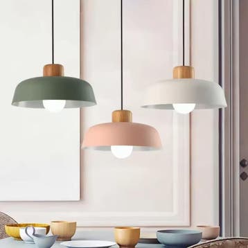 Scandinavische Houten Hanglamp – Macaron Design, Huis en Inrichting, Verzenden, Nieuw