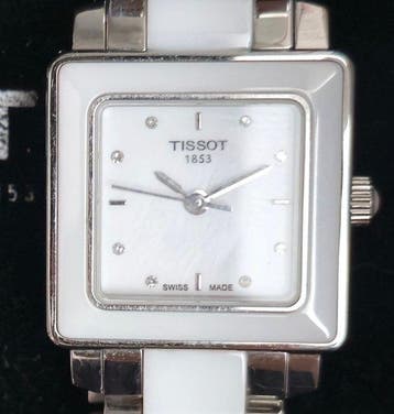 Tissot - Tissot T064.310 Mujer Acero y Cerámica Blanca Swiss, Nieuw