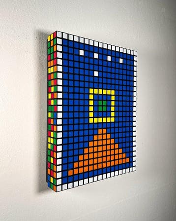 Giovanni Contardi - Rubiks Cube Mosaic - San Francesco