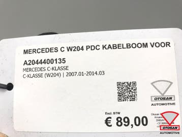 Mercedes C Klasse W204 PDC Kabelboom Voor A2044400135, Ophalen, Gebruikt, Mercedes-Benz