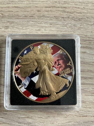 Verenigde Staten. 1 Dollar 2024, Trump in God We Trust, 1 Oz