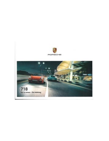2021 PORSCHE 718 BOXSTER | CAYMAN INSTRUCTIEBOEKJE FRANS