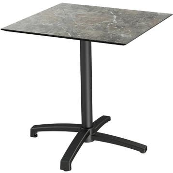 Inklapbare Tafel | X CROSS | HPL/Aluminium | Marmerlook Blad, Verzenden, Nieuw in verpakking