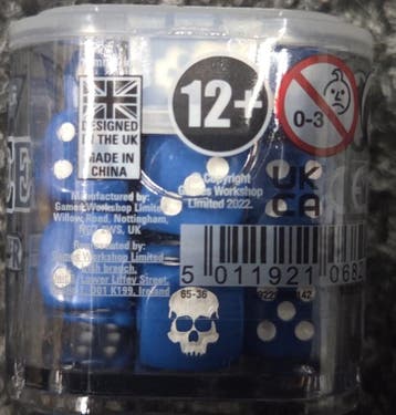 Citadel 12 mm Dice Set Blue (Warhammer Nieuw), Ophalen of Verzenden, Nieuw