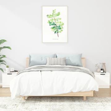vidaXL Nachtkastjes 2 st 40x39x40 cm wit, Huis en Inrichting, Slaapkamer | Nachtkastjes, Minder dan 45 cm, Verzenden, Nieuw, Minder dan 55 cm