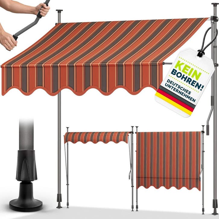 Klemluifel - Balkon luifel - Verticale luifel - 250 cm - Ora, Tuin en Terras, Zonneschermen, Zo goed als nieuw, Verzenden