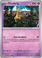 Girafarig 083/167 reverse holo Twilight Masquerade, Ophalen of Verzenden, Nieuw, Losse kaart, Foil
