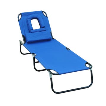 TRUUSK Zonneligstoel Driepootligstoel Met Leesvenster - Rela, Tuin en Terras, Parasols, Verzenden, Nieuw
