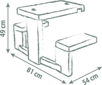 Smoby speelhuis accessoire - Picknicktafel -  – Nieuw, Verzenden, Nieuw