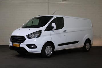Ford Transit Custom 2.0 TDCI 170pk L2 H1 Airco Camera Trekha, Gebruikt, Euro 6, Wit, Ford