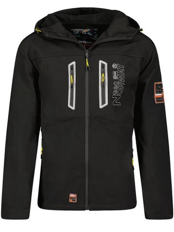 Geographical Norway Softshell Jas Heren Trevar Zwart, Verzenden, Nieuw, Zwart