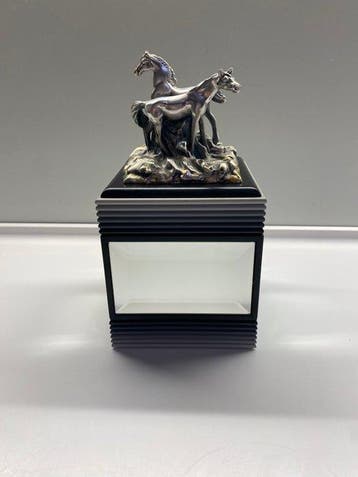 Ottaviani - Tafelaansteker - Hout, Verzilverd, .800 zilver, Nieuw
