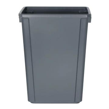 Jantex smalle afvalbak 60ltr | Grijs, Verzenden, Nieuw in verpakking