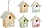 Decoratief vogelhuisje met hekje / nestkastje, Tuin en Terras, Nieuw