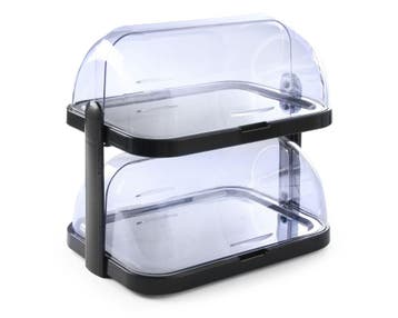 Hendi Koeldisplay met rolltop | Dubbel | Donkergrijs | 440x3, Ophalen of Verzenden, Nieuw
