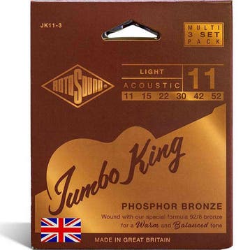 Rotosound JK11-3 Jumbo King 3-Pack Snarensets Akoestisch, Ophalen of Verzenden, Nieuw