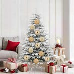 vidaXL Kerstbal Set XL 9 pcs Goud Kunststof, Diversen, Kerst, Verzenden, Nieuw