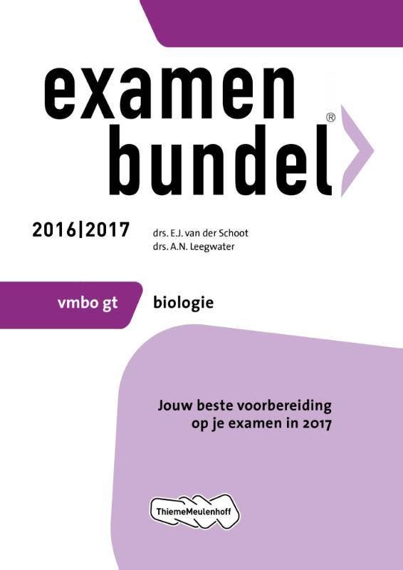 Examenbundel vmbo-gt Biologie 2016/2017 9789006629071, Boeken, Schoolboeken, Gelezen, Verzenden