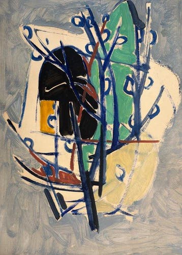 René Mels (1909-1977) - Les tiges bleues