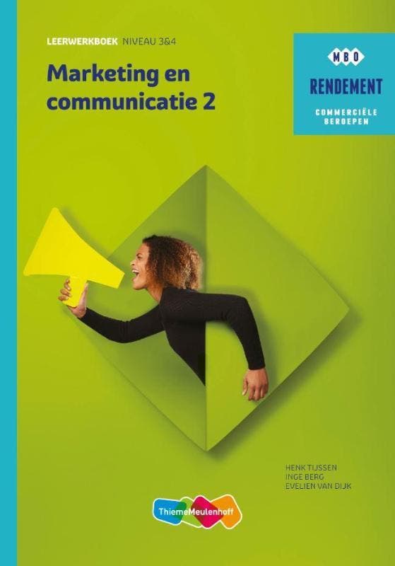 Marketing & communicatie Niveau 3&4 deel 2, 9789006372281, Boeken, Studieboeken en Cursussen, Zo goed als nieuw, HBO, Verzenden