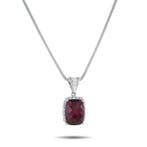 Ketting met hanger Platina 0,80 ct Diamant en