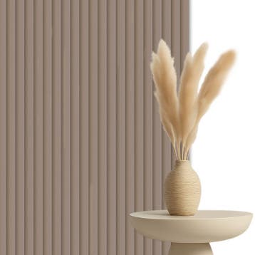 Suede Wandpanelen Akoestische Wandpanelen 280x60 Lattenwand, Beige, Hout, Nieuw, Ophalen of Verzenden