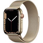 Apple Watch Series 7 45mm Cellular Goud Stainless Steel G..., Ophalen of Verzenden, Zo goed als nieuw